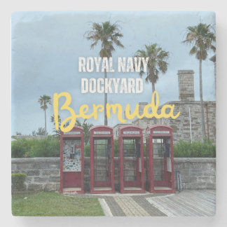 Royal Navy Dockyard Pay Phones in Bermuda Steinuntersetzer