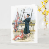 Royal Navy Sailor Signaling Karte (Gelbe Blume)