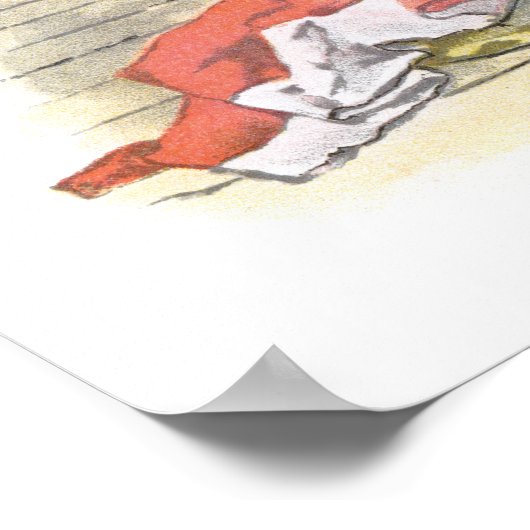 Royal Navy Sailor Signaling Poster (Ecke)