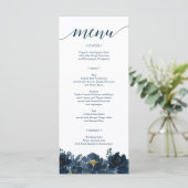 Royal Navy Wedding Menu - Hochzeitsmenüs Menükarte (Stehend Vorderseite)