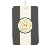 "Royal NMKY Emblem – Monogram M Crest Design" Autolufterfrischer (Rückseite)