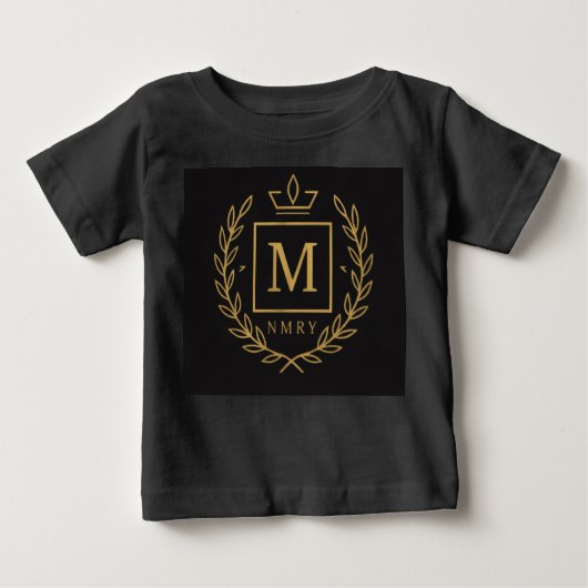 "Royal NMKY Emblem – Monogram M Crest Design" Baby T-shirt (Vorderseite)
