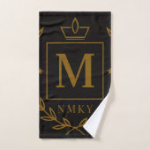 "Royal NMKY Emblem – Monogram M Crest Design" Badhandtuch Set (Handtuch)