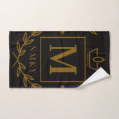 "Royal NMKY Emblem – Monogram M Crest Design" Badhandtuch Set (Handtuch)