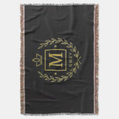 "Royal NMKY Emblem – Monogram M Crest Design" Decke (Vorderseite Vertikal)