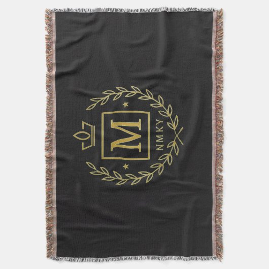 "Royal NMKY Emblem – Monogram M Crest Design" Decke (Vorderseite Vertikal)