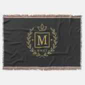 "Royal NMKY Emblem – Monogram M Crest Design" Decke (Vorderseite)