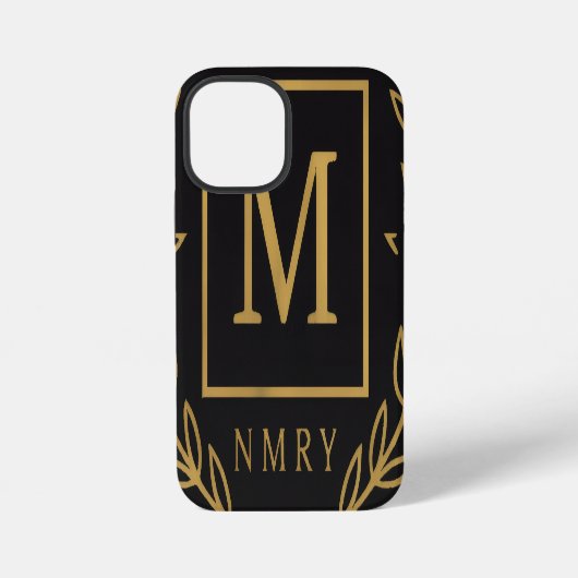 "Royal NMKY Emblem – Monogram M Crest Design" iPhone Hülle (Rückseite)