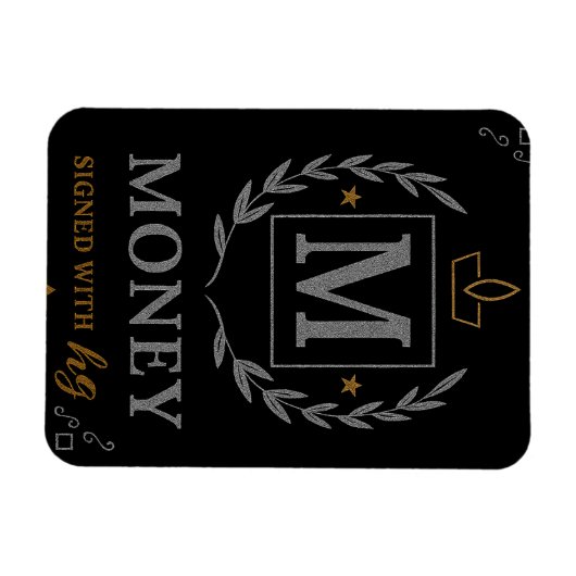 "Royal NMKY Emblem – Monogram M Crest Design" Magnet (Horizontal)