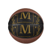 "Royal NMKY Emblem – Monogram M Crest Design" Mini Basketball (Vorderseite)