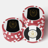 "Royal NMKY Emblem – Monogram M Crest Design" Pokerchips (Stapel)