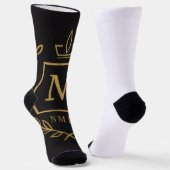 "Royal NMKY Emblem – Monogram M Crest Design" Socken (Gewinkelt)