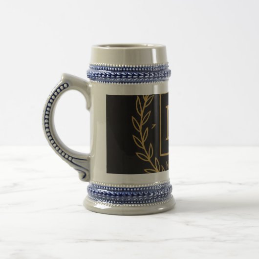 "Royal NMKY-Emblem – Monogramm M-Wappen-Design" Bierglas (Links)