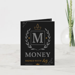 "Royal NMKY-Emblem – Monogramm M-Wappen-Design" Feiertagskarte