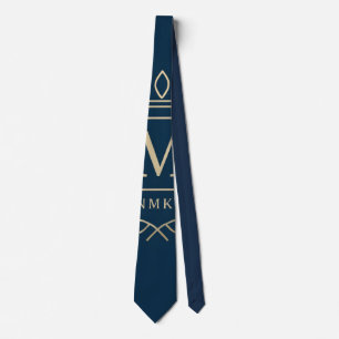 "Royal NMKY-Emblem – Monogramm-M-Wappen-Design" Krawatte