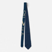 "Royal NMKY-Emblem – Monogramm-M-Wappen-Design" Krawatte (Rückseite)