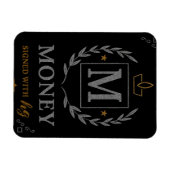 "Royal NMKY-Emblem – Monogramm-M-Wappen-Design" Magnet (Horizontal)
