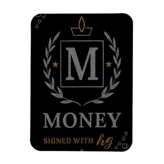 "Royal NMKY-Emblem – Monogramm-M-Wappen-Design" Magnet (Vertikal)