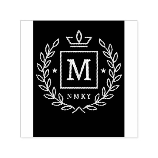 "Royal NMKY-Emblem – Monogramm-M-Wappen-Design" Permastempel (Design)