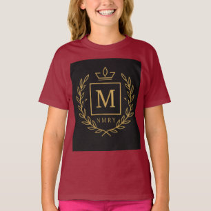 "Royal NMKY-Emblem – Monogramm-M-Wappen-Design" T-Shirt