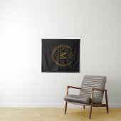 "Royal NMKY-Emblem – Monogramm-M-Wappen-Design" Wandteppich (Beispiel (Horizontal))