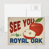 Royal Oak Michigan Apple - Vintage Travel Postkarte (Vorne/Hinten)