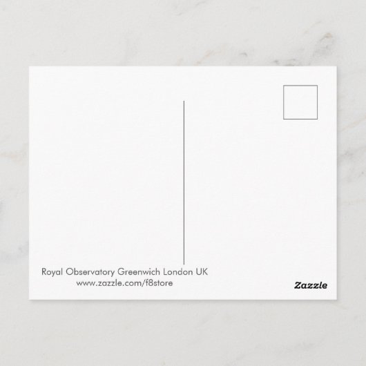 Royal Observatory Greenwich Postcard, London UK Po Postkarte (Rückseite)