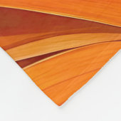 Royal Orange Coneflowers Fleecedecke (Ecke)