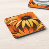 Royal Orange Coneflowers Getränkeuntersetzer (Linke Seite)