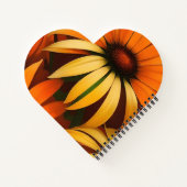 Royal Orange Coneflowers Notizblock (Rückseite)