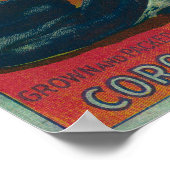 Royal Orange LabelCorona, CA Poster (Ecke)