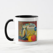 Royal Orange LabelCorona, CA Tasse (Links)