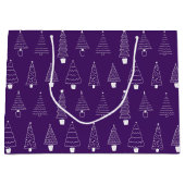 Royal Orchid Lila Weihnachtswunder Wunderland Große Geschenktüte (Vorderseite)