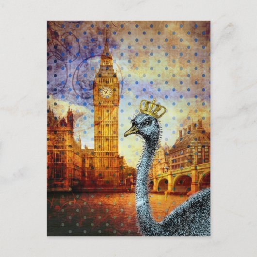 Royal Ostrich in London Postkarte (Vorderseite)