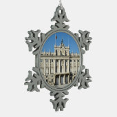 Royal Palace, Madrid Schneeflocken Zinn-Ornament (Links)