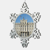 Royal Palace, Madrid Schneeflocken Zinn-Ornament (Rechts)