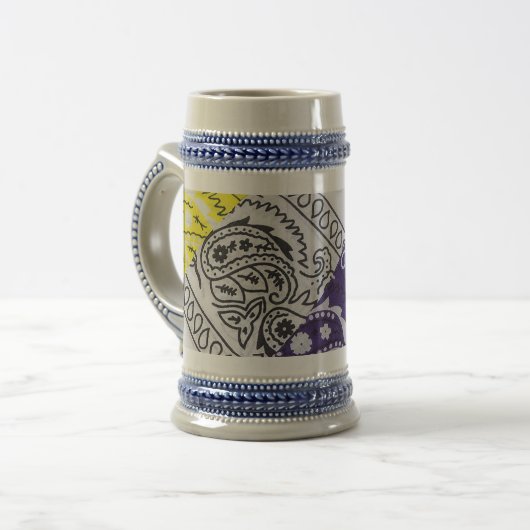 „Royal Palace Print“ Bierglas (Vorderseite Links)