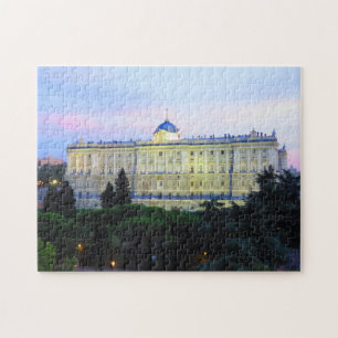 Royal Palace von Madrid am Sonnenuntergang - Puzzle