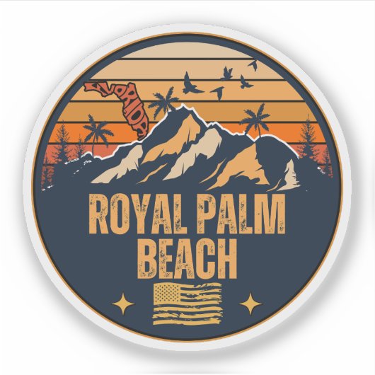 Royal Palm Beach, Florida Aufkleber (Vorderseite)