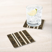 Royal Palm Rechteckiger Pappuntersetzer (Vor Ort)