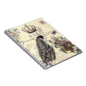 Royal Paris Peacock-Notebook Notizblock (Rechte Seite)