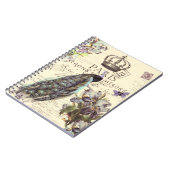 Royal Paris Peacock-Notebook Notizblock (Linke Seite)