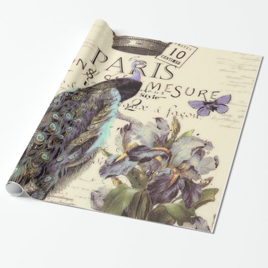 Royal Paris Pfau Geschenkpapier (Ungerollt)