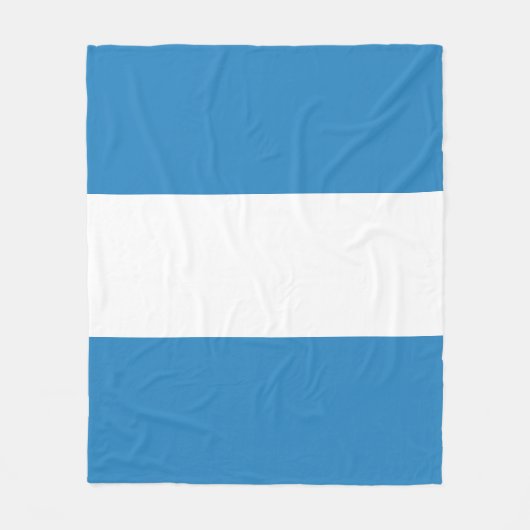 Royal Pastel Blue & White Bar Design Fleecedecke (Vorderseite)