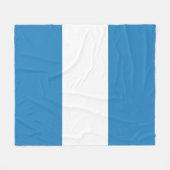Royal Pastel Blue & White Bar Design Fleecedecke (Vorderseite (Horizontal))