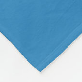 Royal Pastel Blue & White Bar Design Fleecedecke (Ecke)