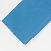 Royal Pastel Blue & White Lines Fleece Blanket (Ecke)