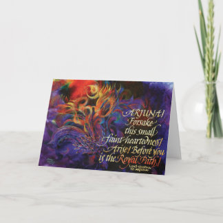 "Royal Path", geklappte Note Card