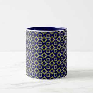 Royal Pattern Blau/Gold Zweifarbige Tasse