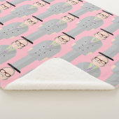 Royal – Patterned Sherpa Blanket Sherpadecke (3/4)